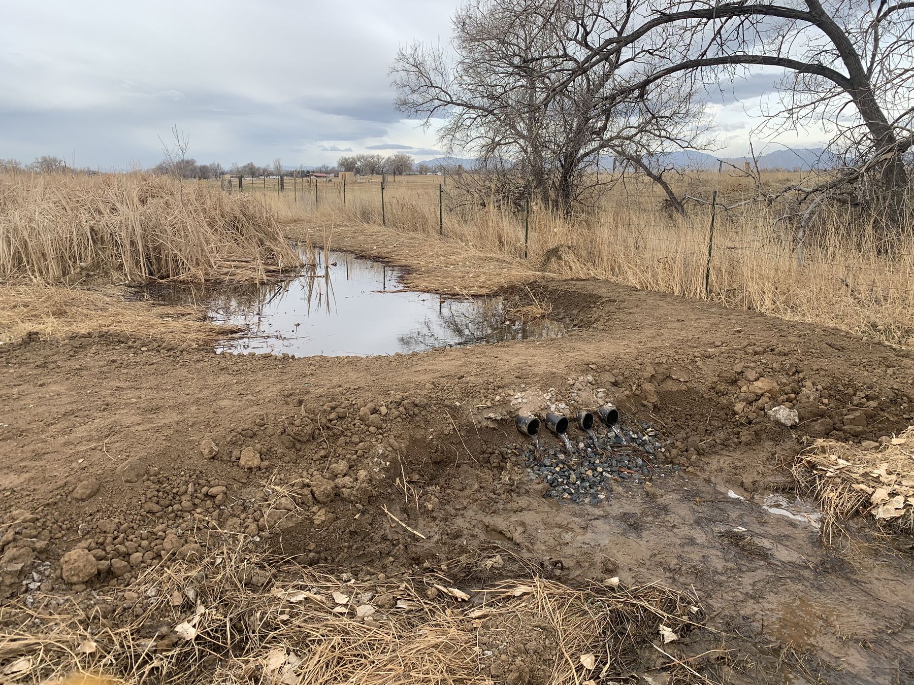 Storm drainage correction — after